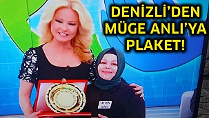 Denizli’den Müge Anlı’ya plaket!