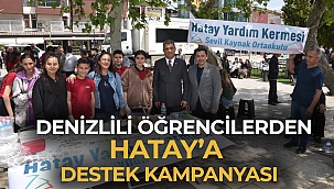 Denizlili öğrencilerden Hatay’a destek kampanyası