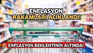 Enflasyon rakamları açıklandı!