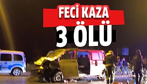 Feci kazada 3 kişi hayatını kaybetti