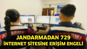 Jandarmadan 729 internet sitesine erişim engeli