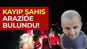Kayıp şahıs arazide bulundu!