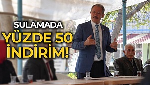 Sulamada yüzde 50 indirim!