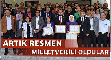 Artık resmen milletvekili oldular