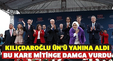 Bu kare mitinge damga vurdu