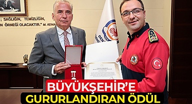 Büyükşehir’e gururlandıran ödül