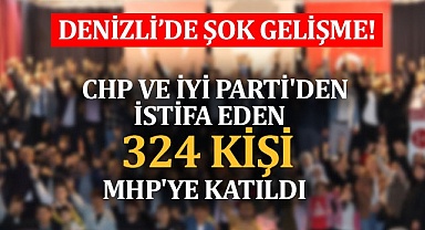 CHP ve İYİ Parti'den istifa eden 324 kişi MHP'ye katıldı  
