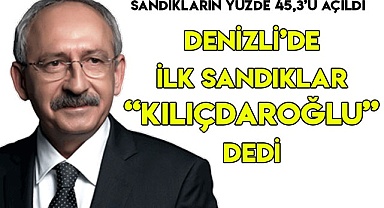 Denizli’de ilk sandıklar “Kılıçdaroğlu” dedi