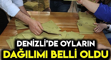 Denizli'de oyların dağılımı belli oldu