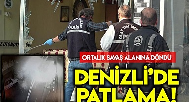 Denizli'de patlama!