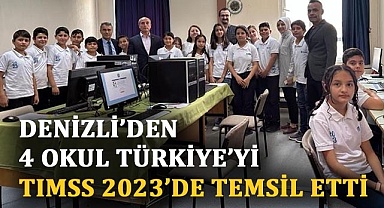 Denizli’den 4 okul Türkiye’yi TIMSS 2023’de temsil etti