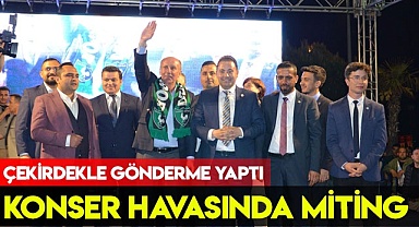 Denizli'den çekirdekle gönderme yaptı