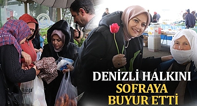 Denizli halkını sofraya buyur etti