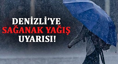 Denizli’ye sağanak yağış uyarısı!