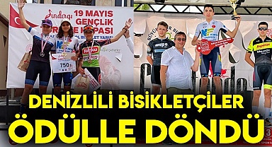 Denizlili bisikletçiler ödülle döndü