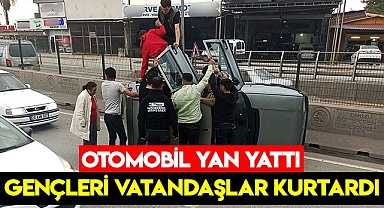 Gençleri vatandaşlar kurtardı
