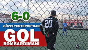 Güzelyurtspor'dan gol bombardımanı