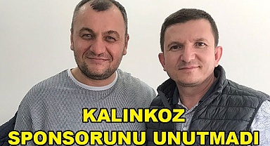 Kalınkozspor, sponsorunu unutmadı 
