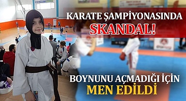 Karate şampiyonasında skandal!