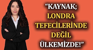 “Kaynak; Londra tefecilerinde değil ülkemizde!”