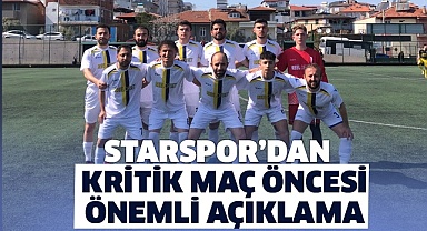 Kritik maç öncesinde önemli açıklama