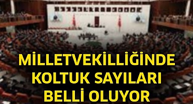 Milletvekilliğinde koltuk sayıları belli oluyor