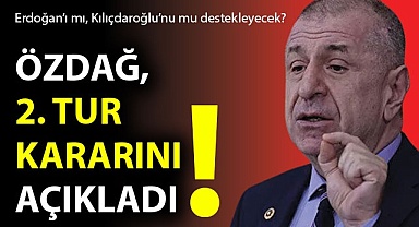 Özdağ, 2. Tur kararını açıkladı!