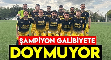 Şampiyon galibiyete doymuyor