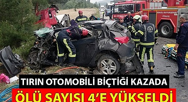 Tırın otomobili biçtiği kazada ölü sayısı 4'e yükseldi