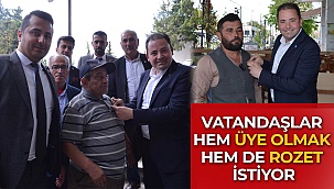 Vatandaşlar hem üye olmak hem de rozet istiyorlar
