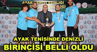 Ayak tenisinde Denizli birincisi belli oldu