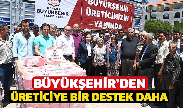 Büyükşehir’den üreticiye bir destek daha