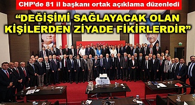 “Değişimi sağlayacak olan kişilerden ziyade fikirlerdir”