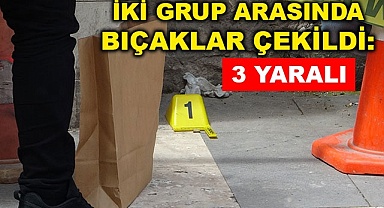İki grup arasında bıçaklar çekildi