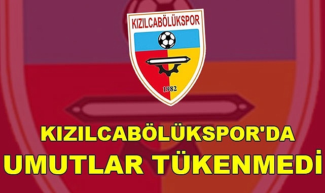 Kızılcabölükspor'da umutlar tükenmedi