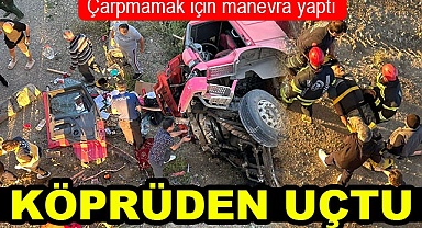 Köprüden uçtu