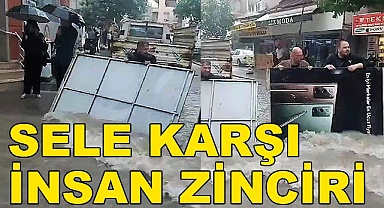 Sele karşı insan zinciri
