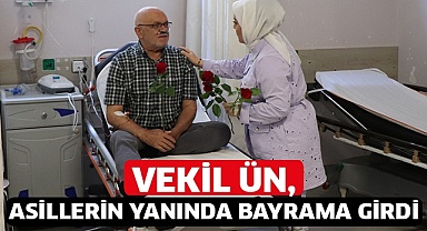 Vekil Ün, asillerin yanında bayrama girdi