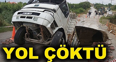 Yol çöktü!