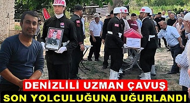 Denizlili uzman çavuş son yolculuğuna uğurlandı
