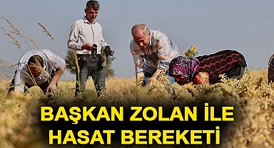 Başkan Zolan ile hasat bereketi