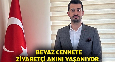 Beyaz cennete ziyaretçi akını yaşanıyor 