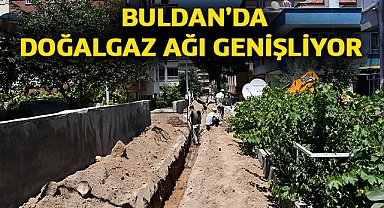 Buldan’da doğalgaz ağı genişliyor