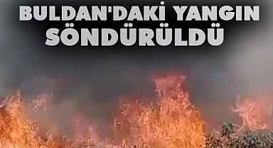 Buldan'daki yangın söndürüldü