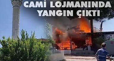 Cami lojmanında çıkan yangında bir kişi hayatını kaybetti