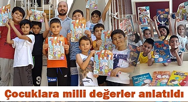 Çocuklara milli değerler anlatıldı
