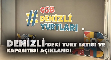 Denizli'deki yurt sayısı ve kapasitesi açıklandı