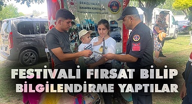 Festivali fırsat bilip bilgilendirme yaptılar