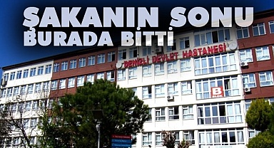 Hastane bahçesinde başlayan şaka acil serviste sonlandı