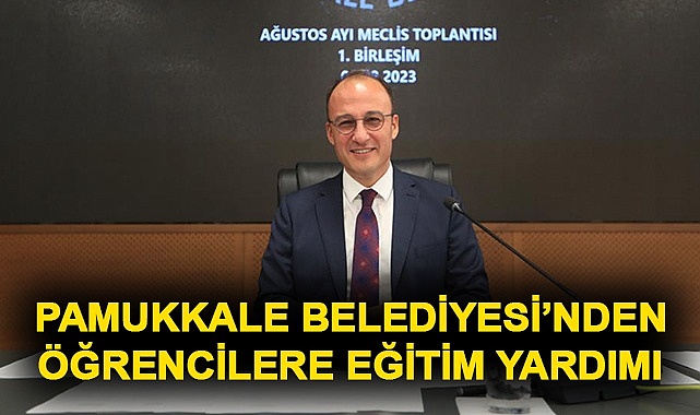 Pamukkale Belediyesi’nden öğrencilere eğitim yardımı
